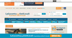 Desktop Screenshot of lagazzettadeglientilocali.it